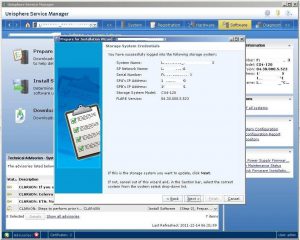 Figure 2.6 - Storage System Credentials