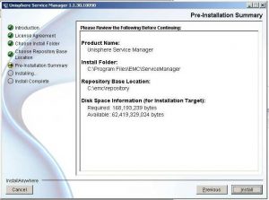 Figure 7 - Pre-Installation Summary