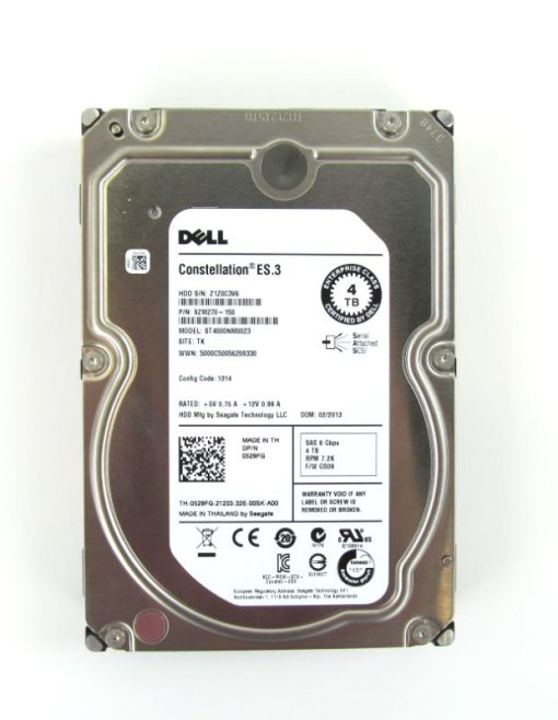 0529FG Dell 4TB 7.2K SAS 3.5 HDD