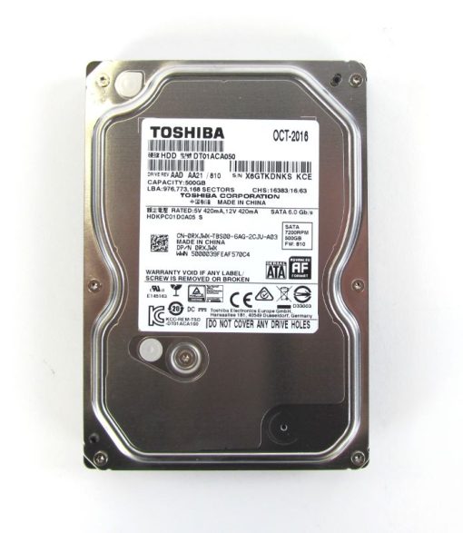 0RXJWX Dell 500GB 7.2K SATA 3.5 HDD