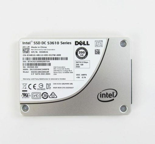 SSDSCBX200G4R Dell 200GB SSD SATA 3.5 HDD